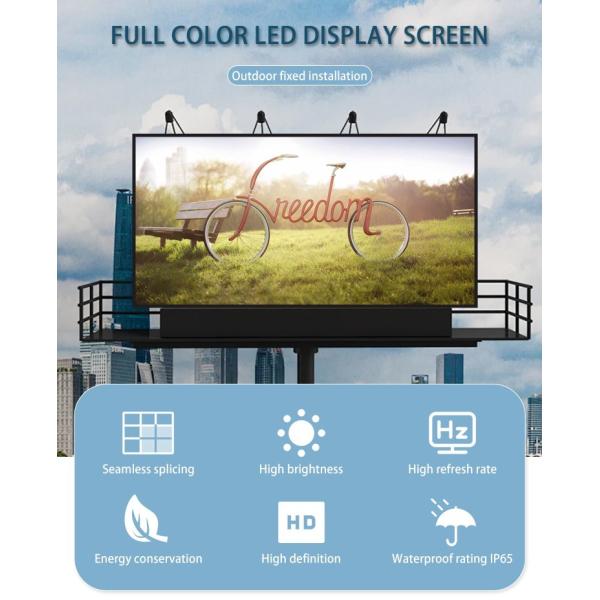 Customized Outdoor Fixed LED Display 3D LED Billboard Display For Advertising