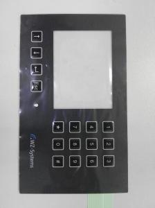 Custom PC PET Membrane Control Panel With Clean Window Full Key Emboss SGS