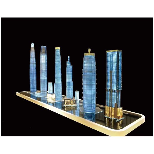 Cityscape Architectural Scale Model High Rise Towers Scale Model For Architecture