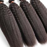 Yaki Kinky Curly Hair Bundles Women 100 Human Hair Extensions Non Chemical