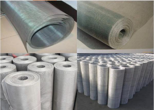 70X70 2.63lb SUS316L 0.020mm Plain twill weaving stainless steel crimped wire mesh in mine, chemical and food industr