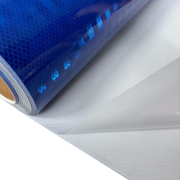 Durable Prismatic Reflective Sheeting Printable Reflective Vinyl Material For Sign