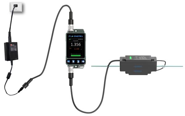 Buy Effortless Reading with Comprehensive Display of Date Signal Flowrate and Totalizer on TM605C Ultrasonic Flow Meter at wholesale prices