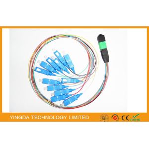 SC Hydra 12 Strand Fiber Cable Assembly MTP MPO Patch Cord For FTTX