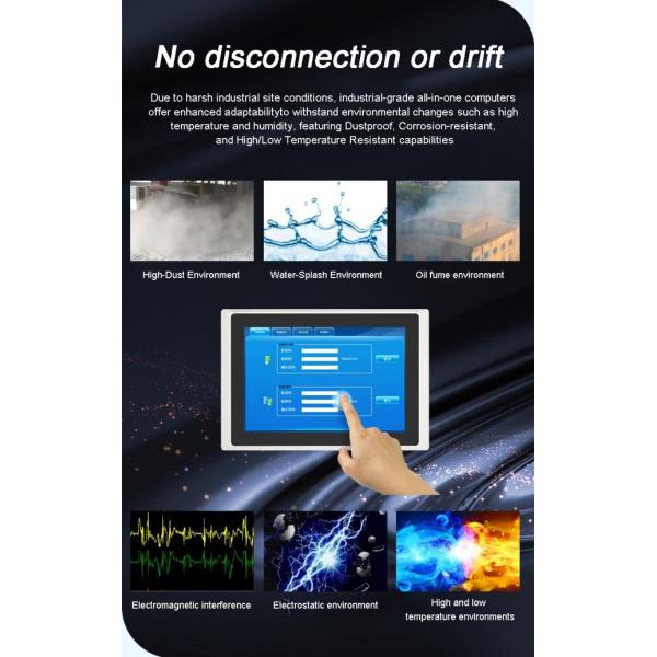 Industrial Control Integrated Machines 12.1 Inch Embedded All-In-One Computer IP65 Waterproof Touch Panel Pc