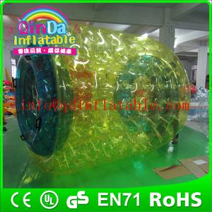 China QinDa Inflatable water wheel for fun water roller ball price water walking roller ball on sale