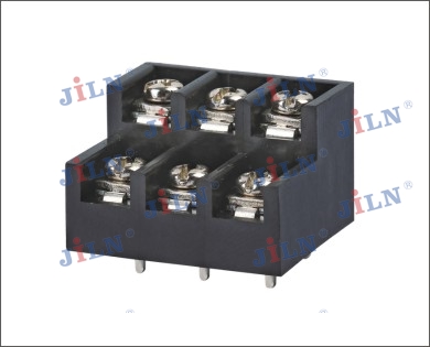 2 Row Barrier Terminal Block 6 Positions 14 AWG 12.10mm 25 A High Strength