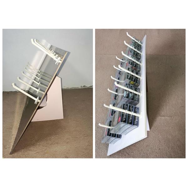 Shelf Ready Custom Cardboard Counter Displays 12 Hooks For Personal Care Nail Art System