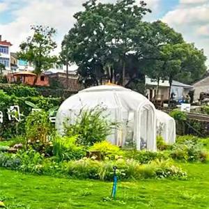 China Non Toxic Material 6m Geodesic Dome Anti Rainstorm Portable Bubble Tent on sale
