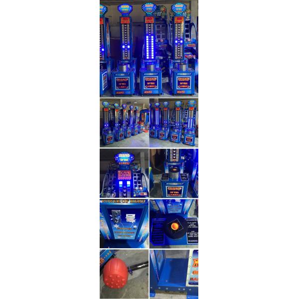 Coin Operated Amusement High Striker Arcade Hammer Machine UK Plug