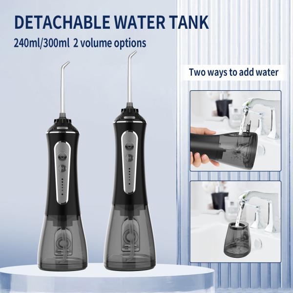 Electric Portable Dental Water Jet Travel Ipx7 Waterproof 2500 Mah Battery