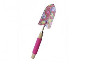 Quality Floral garden tools wood handle Iron printing garden spade tool good digging tools flowers for sale