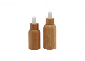 Quality Carving Craft 30ml 18/410 Bamboo Glass Dropper Bottles for sale