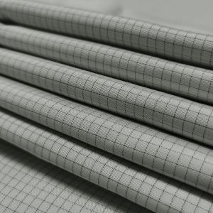 Twill 144cm Anti Static ESD Fabrics Polyester Static Dissipative Fabric