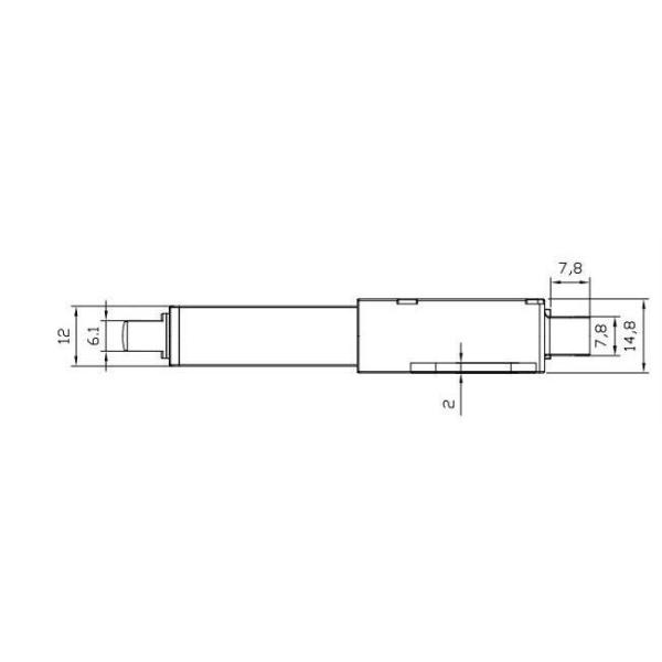 Lightweight Linear Actuator DC Motor 230N Force IP54 For Light-Duty Application