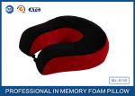 Red And Black Neck Support Memory Foam Pillow U Shaped Travel Pillow For