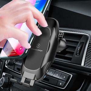 China Universal 10W Qi Car Mount Wireless Charger Phone Holder For Android on sale