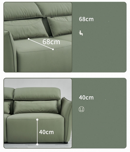 BN Push-Pull Sofa Bed Solid Wood Frame Multifunctional Sofa Bed Electric Switch Panel Telescopic Function Sofa Bed