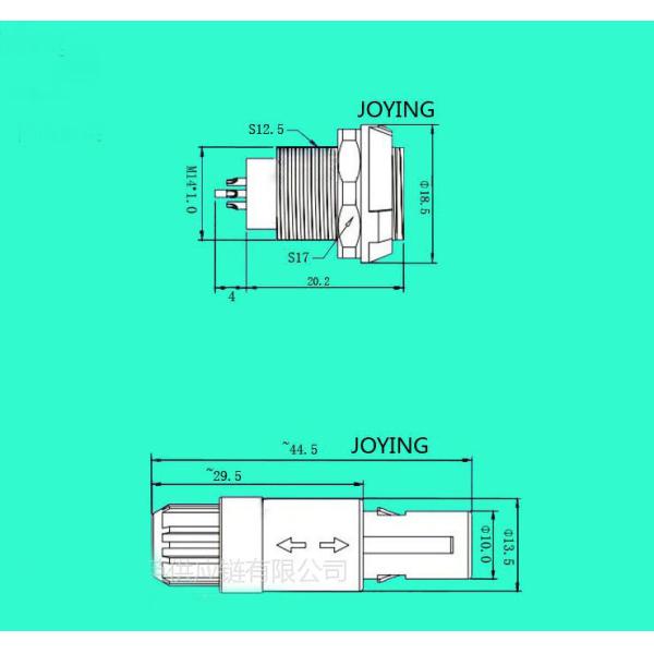 High Packing Density Plastic Cable Connector Electrical Power Connectors RoHS Approved