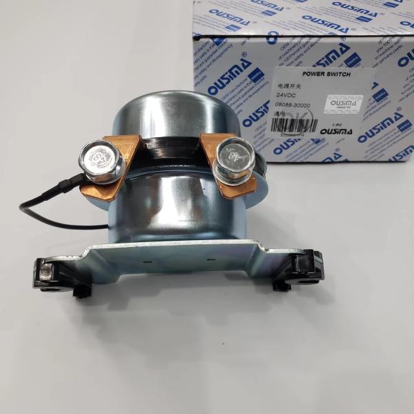 Pc200-6 Excavator Glow Plug Timer Relay , 24v Battery Relay Switch 08088-30000