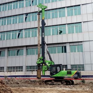 KR125 Excavator Mounted Drilling Rig / Hydraulic Drilling Machine With Low Noise