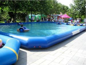 China Outdoor PVC Above Ground Inflatable Swimming Pools for Amusement Water Park on sale