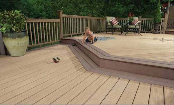 Buy Waterproof WPC Deck Flooring With Wood Plstic Composite Material Long Life Time at wholesale prices