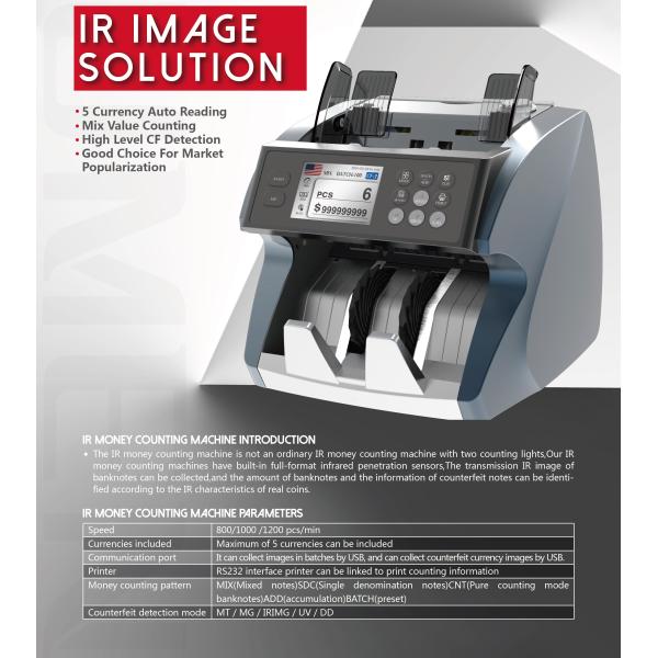 Mixed Value Bank Note Machine IR Technology Support Value Counting Money Counter Machine