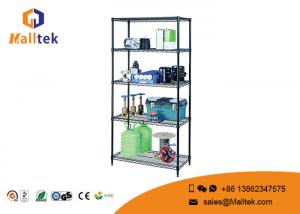 Quality 5 Tier Wire Rack Storage Shelves Chrome Plating Easy Dismantle For Kitchenware for sale