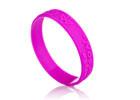 China logo embossed text low relief pink custom silicone band bracelets on sale