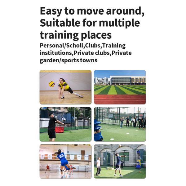 AC 110V 140 Km/H Volleyball Shooting Machine Computer Intelligent