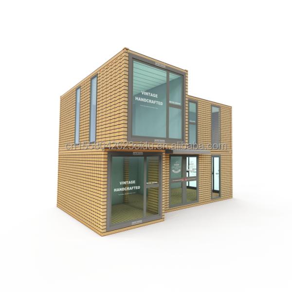 Modern Design Wooden Flat Pack Tiny Container House with 50/75/100mm Wave Sandwich Panel Wall and Multiple Usage Options