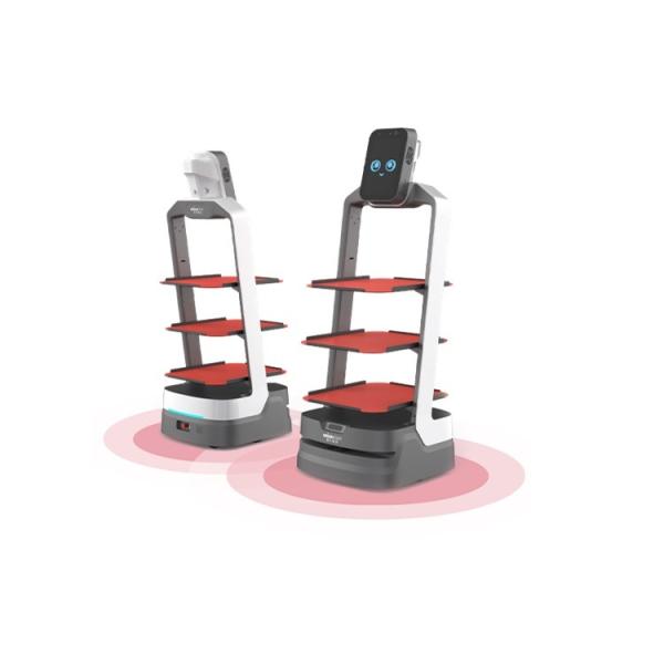Buy Food Delivery Robot Waiter With AI Artificial Intelligence Service Robot at wholesale prices