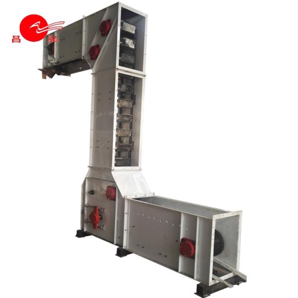 Heavy Duty Continuous Grain Bucket Elevator Stainless Steel Material