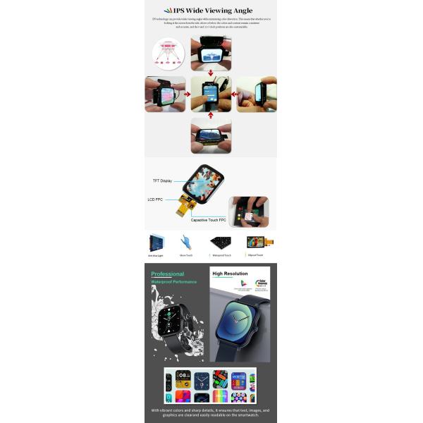 Polcd 1.69 Inch Touch Screen Lcd Display 240x280 SPI interface Small TFT Module