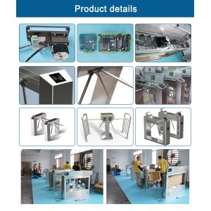 ID Card Support Tripod Entrance Barrier Gate , Verticle Tripod Barrier Turnstile