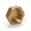 Buy Female Threaded End Cap Brass Hex Head End Stop Fitting For Air Gas Water Pipeline at wholesale prices