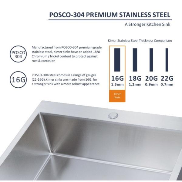 82x45 Rectangular Stainless Steel Sink , 18 Gauge Undermount Sink
