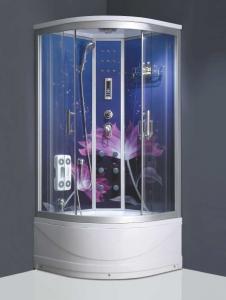 Quality Glass back panel rain shower steam shower cubicle portable massage shower room for sale