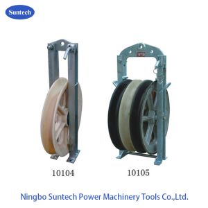 Quality 508mm Nylon Sheaves Transmissoin Line Conductor Stringing Pulley Blocks for sale