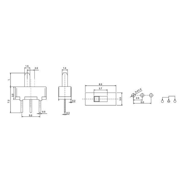 Alinta Provide Various Product Types for Slide/Trave/Toggle Swithes to meet customer's unique needs