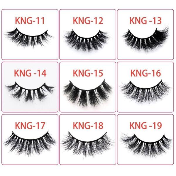 Lightweight 3D Short Natural Mink Lashes With Private Label Packaging