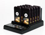 433.92MHZ long range Wireless coaster pager system with 10 pagers for restaurant