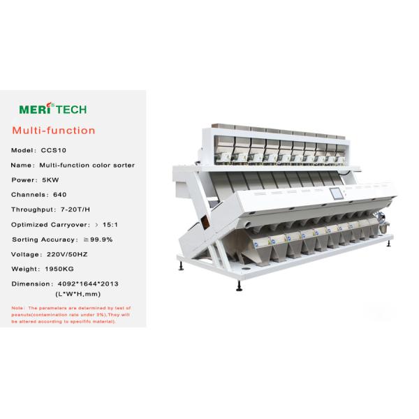 640 Channels Mineral Sorting Machine 5kw with High Frequency Ejector