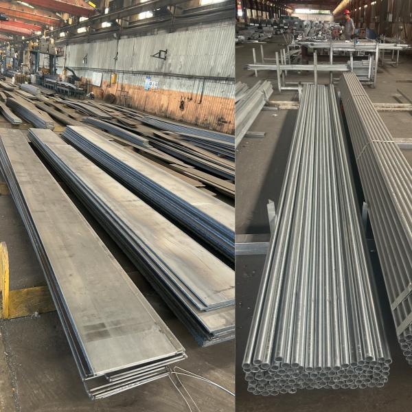 Customized Painted Steel Structure Warehouse Hot Galvanized