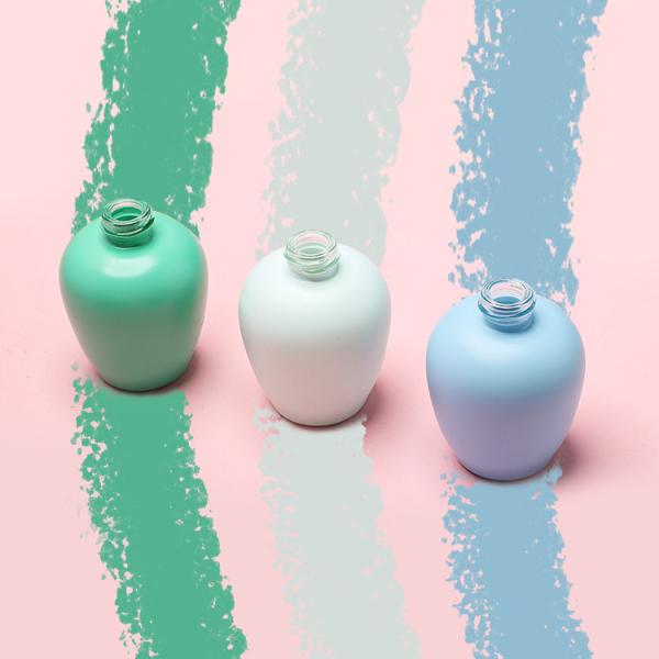 wholesale 30ml glass foundation bottle Luxury Custom 30ml Essential Oil Bottle Empty Frosted Glass Serum Dropper Bottle