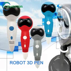 China best Christmas gift robot 3d printing pen with 1000mah built in power and external power on sale