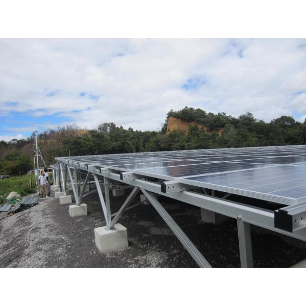 Aluminum Solar Panel Mounting System PV Panel Support Structure Easy Installation