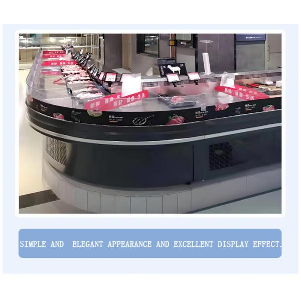 Fan Cooling Butcher Display Fridge Frost Free Refrigerated Meat Cooler Case