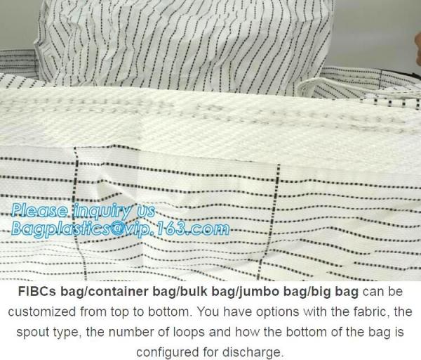 Big Manufacturer Supplier pp woven jumbo bag 500- 2000kgs plastic fibc,Food Grade polypropylene woven big bags AIB certi
